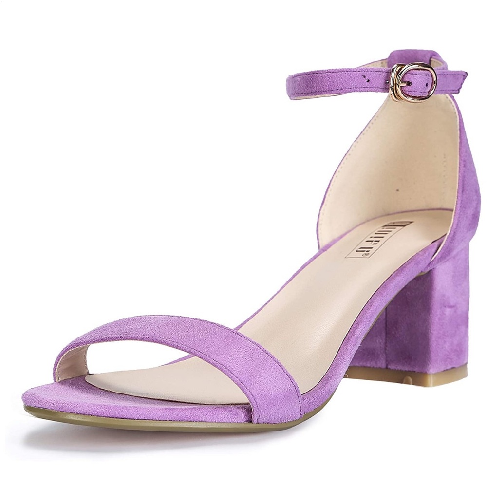 BRAND NEW lavender suede heels!